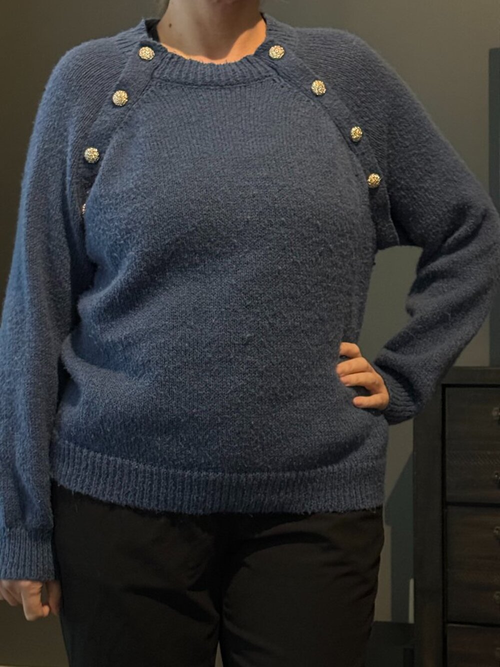 Women's Sweater with Embellishments